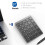 N960 Ultra-thin Universal Aluminum Alloy Rechargeable Wireless Bluetooth Numeric Keyboard (Grey) 7