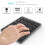 N960 Ultra-thin Universal Aluminum Alloy Rechargeable Wireless Bluetooth Numeric Keyboard (Grey) 5