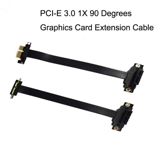 PCI-E 3.0 1X 90 Degrees Graphics Card / Wireless Network Card Extension Cable, Cable Length: 40cm 2