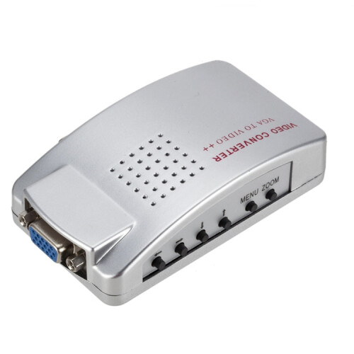 PC Converter Box VGA to AV Converter Video Switch Box 2