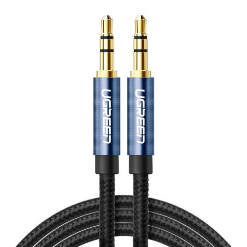 Ugreen AV112 Audio Cable 3.5mm Speaker Line Aux Cable, Length:5m(Blue) 1