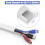 XCS01 Customizable Cable Concealer Cover Wire Organizer Set 5