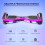 RCB (ROSE) 6.5"Hoverboard for Kids Riding Scooter LED Light 3