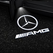 (Style 2) 2x Car Door Led Logo Projector Light For Mercedes Benz Gls/glc/glb/gla/a/b/c/e-class