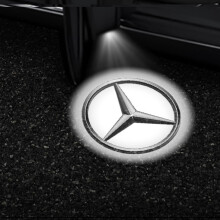 (Style 3) 2x Car Door Led Logo Projector Light For Mercedes Benz Gls/glc/glb/gla/a/b/c/e-class