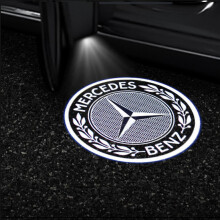 (Style 4) 2x Car Door Led Logo Projector Light For Mercedes Benz Gls/glc/glb/gla/a/b/c/e-class