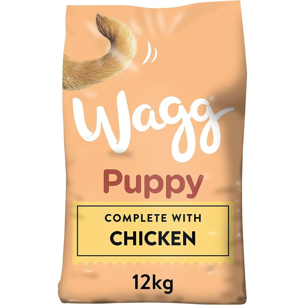 Wagg Puppy Chicken extract Complete Dry Dog Food, 12kg, transparent