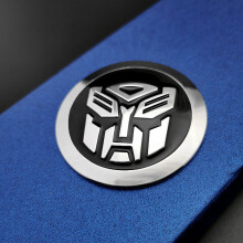 3D Metal Chrome Transformers Autobot Car Emblem Badge - Zinc Alloy, 65mm, Universal Fit