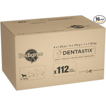 Pedigree DentaStix Daily Dental Chews for Small Dogs 5-10 kg, 112 Sticks - Helps Reduce Plaque | Code: Chews For Small Dogs