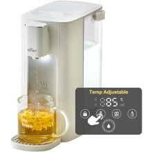 3L Hot Water Dispenser,6 Temperature Presets,2050W Fast Boil,5 water volume choices with LED Night Light and Cleaning Program,
