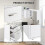 Homcom HOMCOM Computer Desk Table Workstation L Shape File Cabinet White Home Office 7