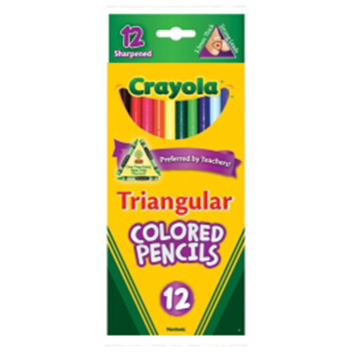 Crayola Crayola Triangular Coloured Pencils (Pack of 12)