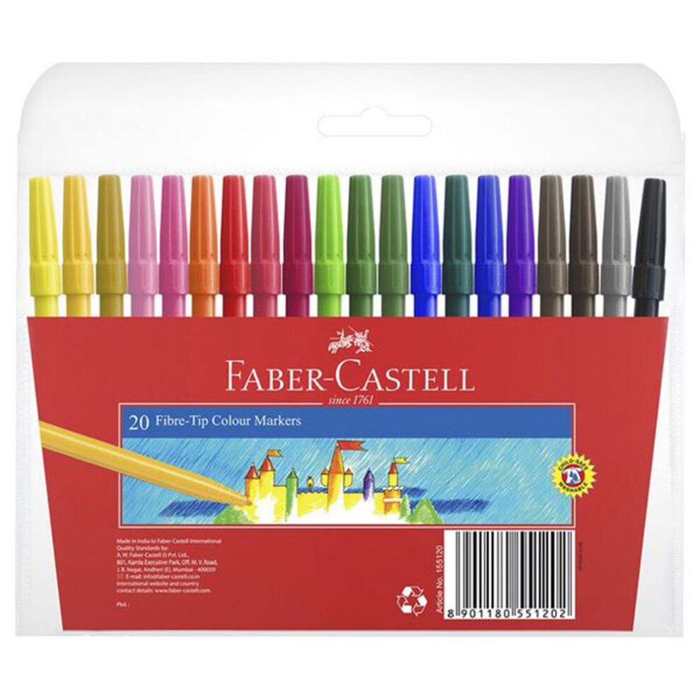 Faber-Castell Colour Marker (Pack Of 20)