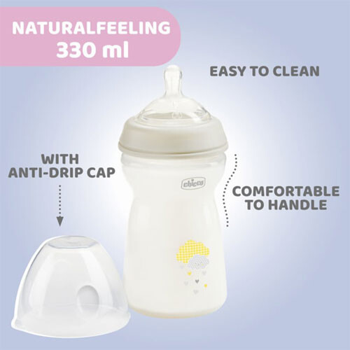 Chicco Chicco Natural Feeling Baby PP Bottle (FastFlw 330mL) 2
