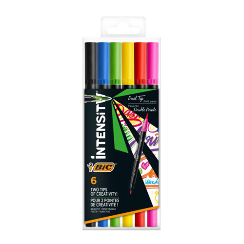 BIC Bic Intensity 1.0mm Dual Tip Marker (Pack of 6)