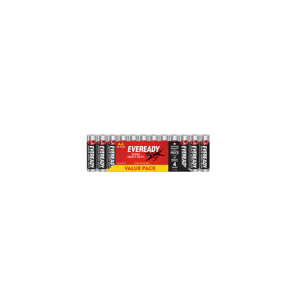 Eveready Super Heavy Duty Battery 20pcs (Black) (AA)