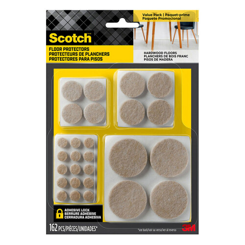Scotch Scotch Felt Pads Value Pack 162pk (Beige)