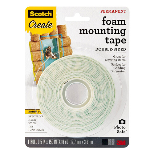 Scotch Scotch Double-Sided Foam Mounting Tape (White)