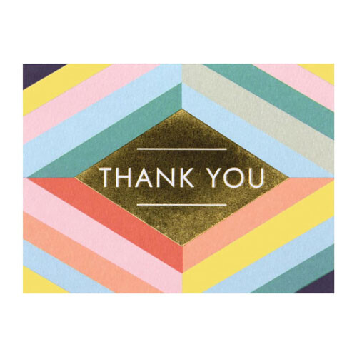 Galison Luxe Thank You Notecards (GeometricPastel)