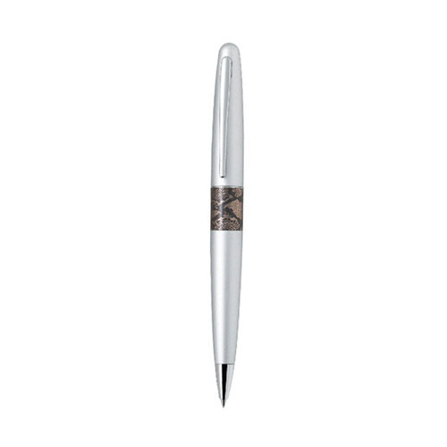 Pilot Pilot Mr2 Ballpoint Pen 1mm (Black) (Python Silver)