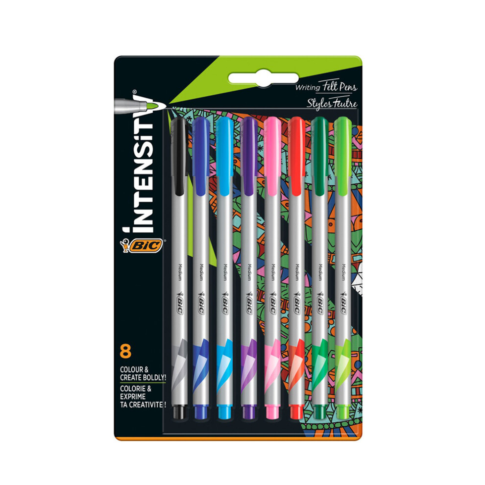 Bic Intensity 1.0Mm Felt-Tip Pen (Pack Of 8)
