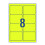 Avery High Visibility Fluoro Address and Shipping Label 1