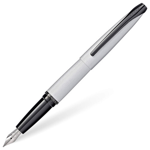 Silver Cross Cross Cross ATX Brushed Fountain Pen (Chrome)