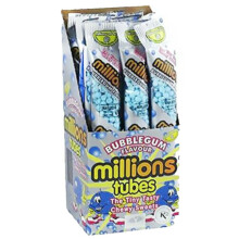 Millions Tubes Candy (12x60g) (Bubblegum)