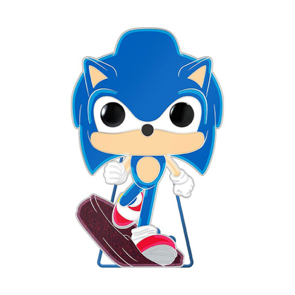 Photos - Action Figures / Transformers Sonic the Hedgehog Sonic Glow Enamel Pop! Pin
