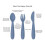 Ezpz EZPZ Happy Utensils (Indigo) 3