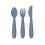 Ezpz EZPZ Happy Utensils (Indigo) 1