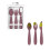 Ezpz EZPZ Happy Utensils (Mauve) 2