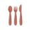 Ezpz EZPZ Happy Utensils (Sienna) 1