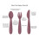 Ezpz EZPZ Happy Utensils (Mauve) 3