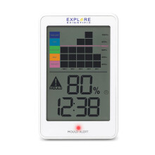 Bresser Indoor Thermo/Hygrometer w/ Mould Alert & Time Display 2pc