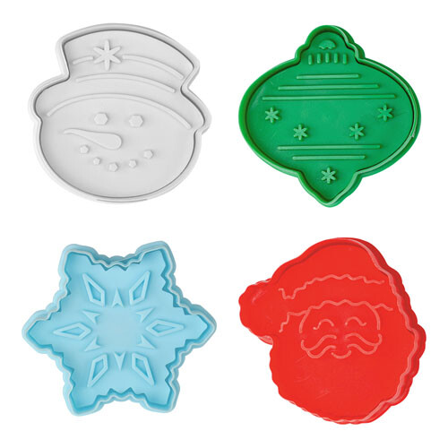 R&M Christmas 3D Cookie Stamper (Set of 4) 2