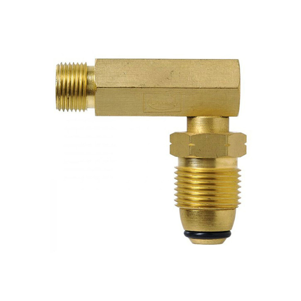 Right-Angle Brass Pol L/H Adaptor 9319236129210