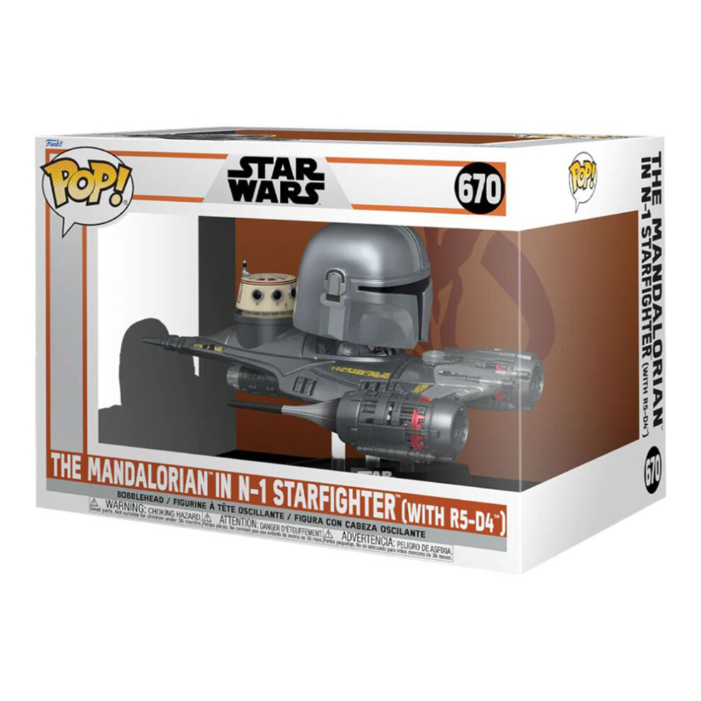 Star Wars Sw Mandalorian In N1 Starfighter & R5-D4 Pop! Vinyl Ride