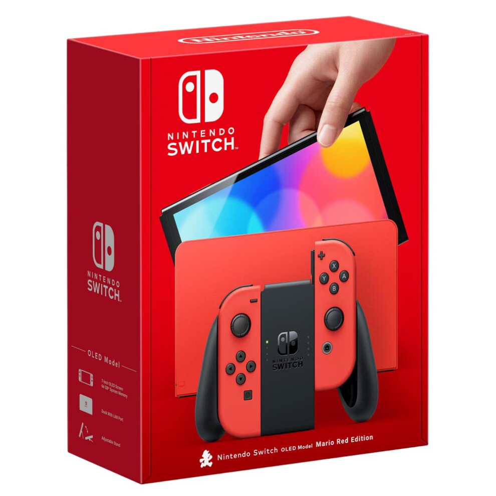 Nintendo Swi Switch Oled Model Console: Mario Edition Red