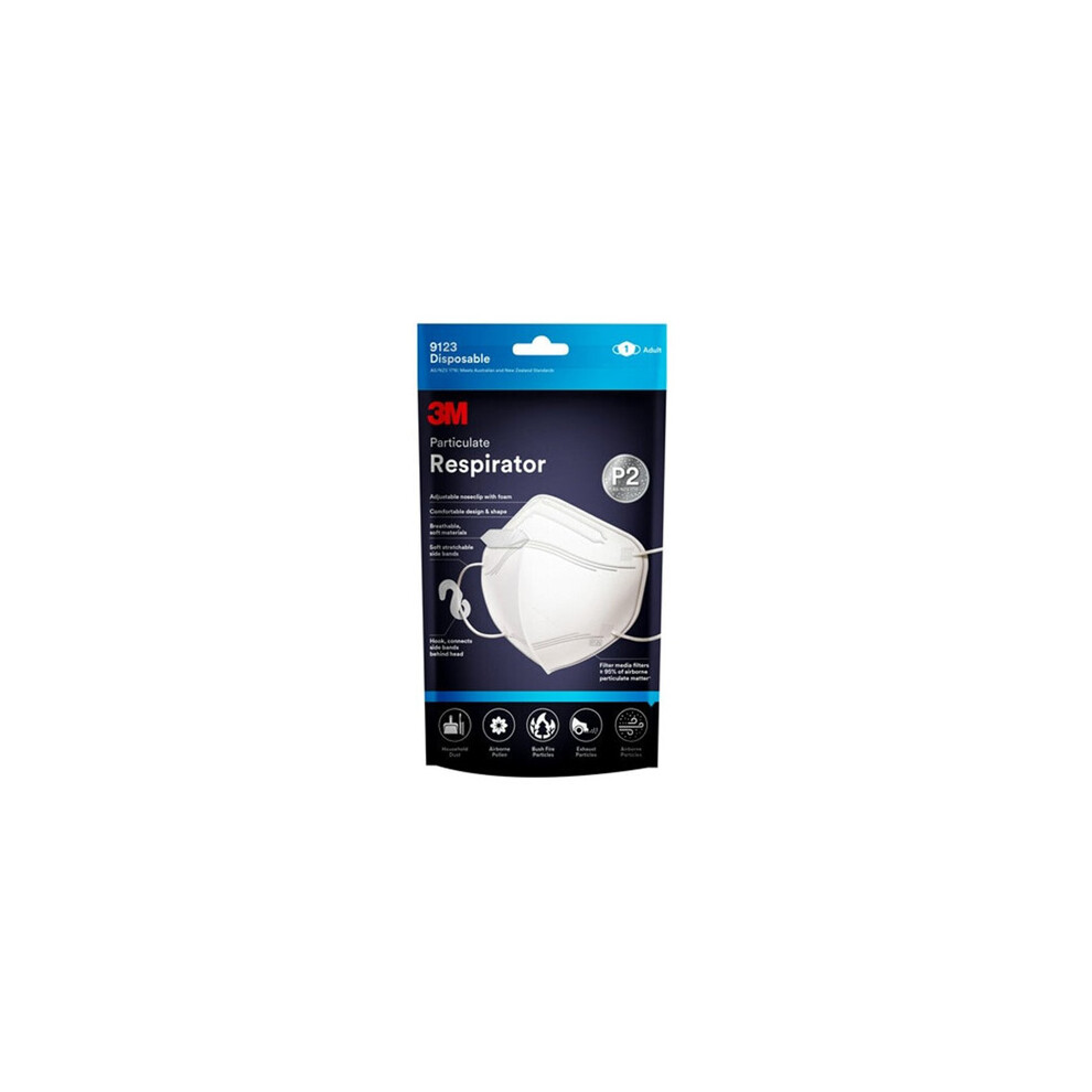 3M P2 Particulate Disposable Respiratory Mask (Pack of 1)