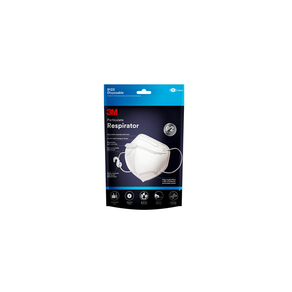 3M P2 Particulate Disposable Respiratory Mask (Pack of 5)