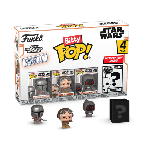Star Wars Star Wars: the Mandalorian Din Djarin Bitty Pop! 4-Pack
