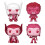 DC Comics Valentines Pink US Ex. Pocket Pop! 4pk Heart Box (Marvels) 1