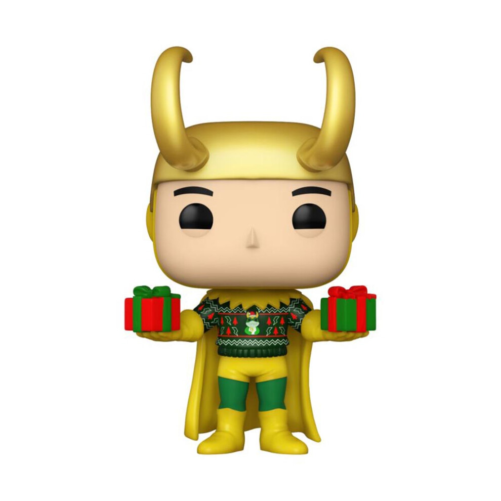 Photos - Action Figures / Transformers MARVEL Comics Loki w/ Sweater Holiday US Ex. Metallic Pop! 