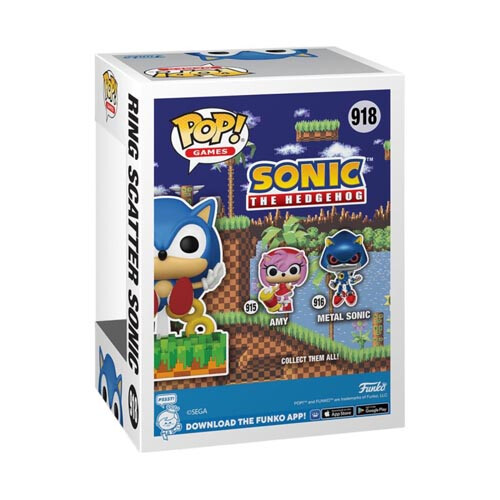 Sonic The Hedgehog Sonic Ring Scatter Sonic US Exclusive Pop! Vinyl 2