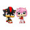 Sonic The Hedgehog Sonic Shadow & Amy Rose US Exclusive Flocked Pop! 2-Pack 1