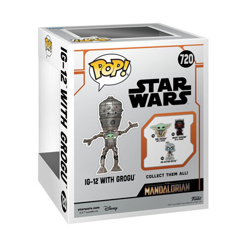 Star Wars Star Wars IG-12 with Grogu Pop! Deluxe 2