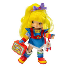 Rainbow Brite 5,5-tums Första modedocka – fullt ledad med 29 ledpunkter, utbytbara kläder, hårlek och 5 överraskningsaccessoarer