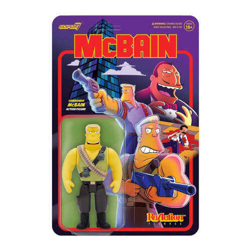 The Simpsons The Simpsons: McBain McBain Commando Reaction 3.75" Figure