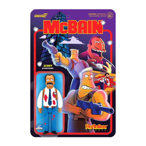 The Simpsons The Simpsons: McBain Scoey Reaction 3.75" Figure